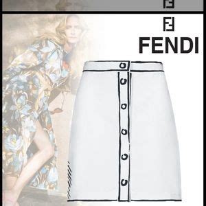 baby fendi skirt|fendi denim skirt.